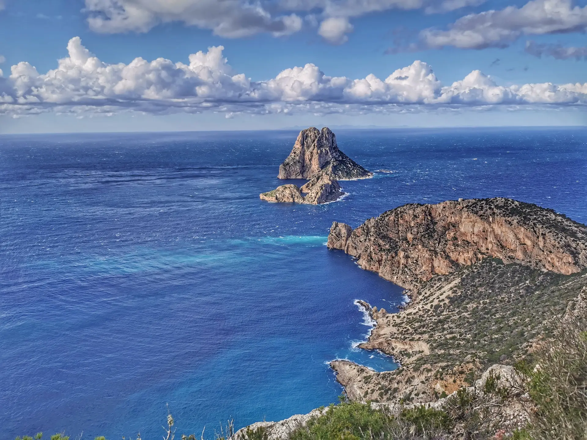 Vistas Es Vedrá en altura