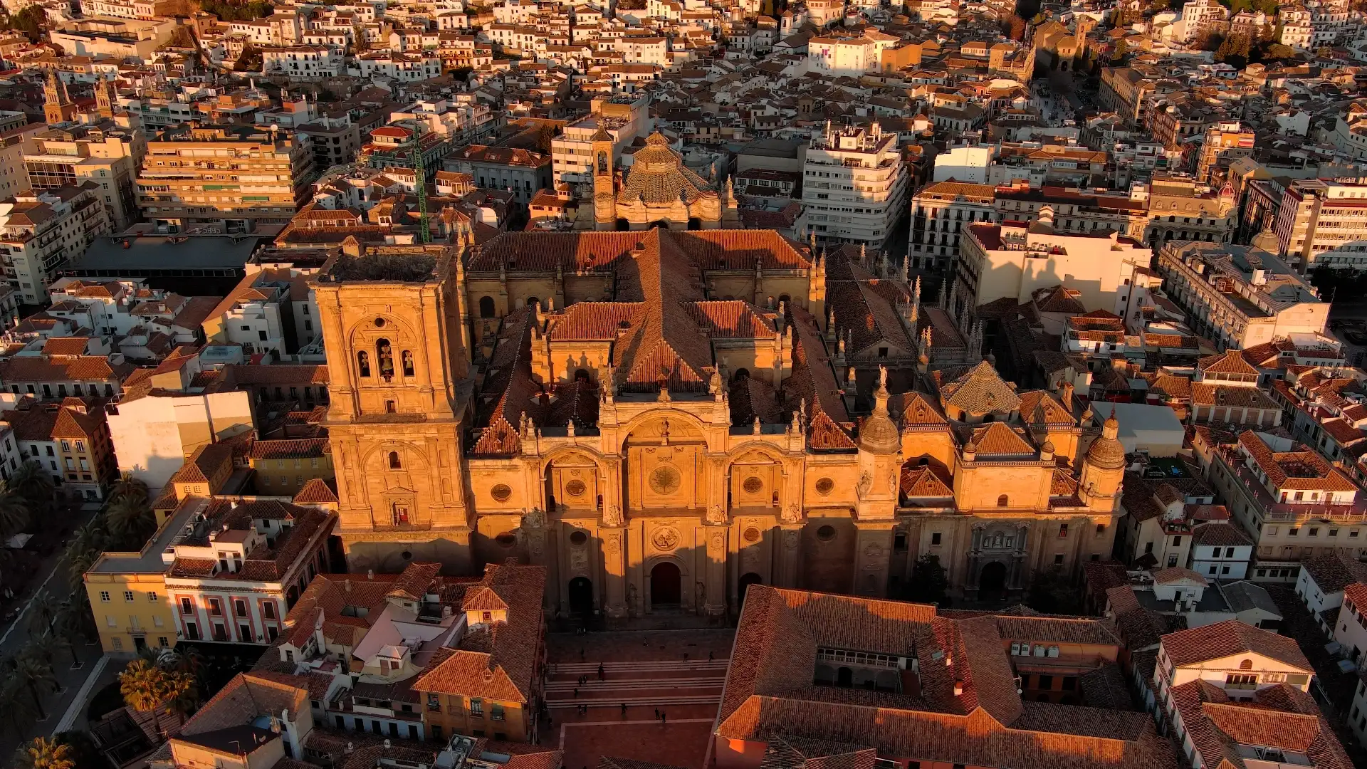 Vista área de la Catedral de Granada