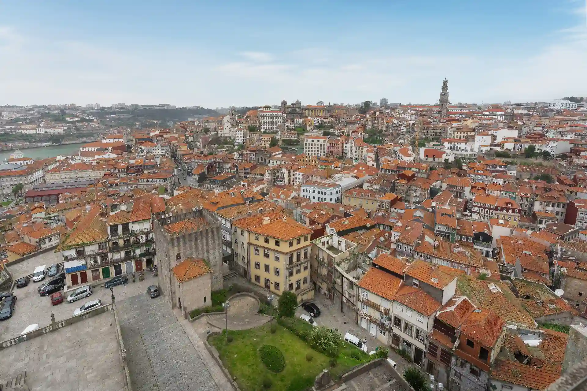 Vista área de Oporto