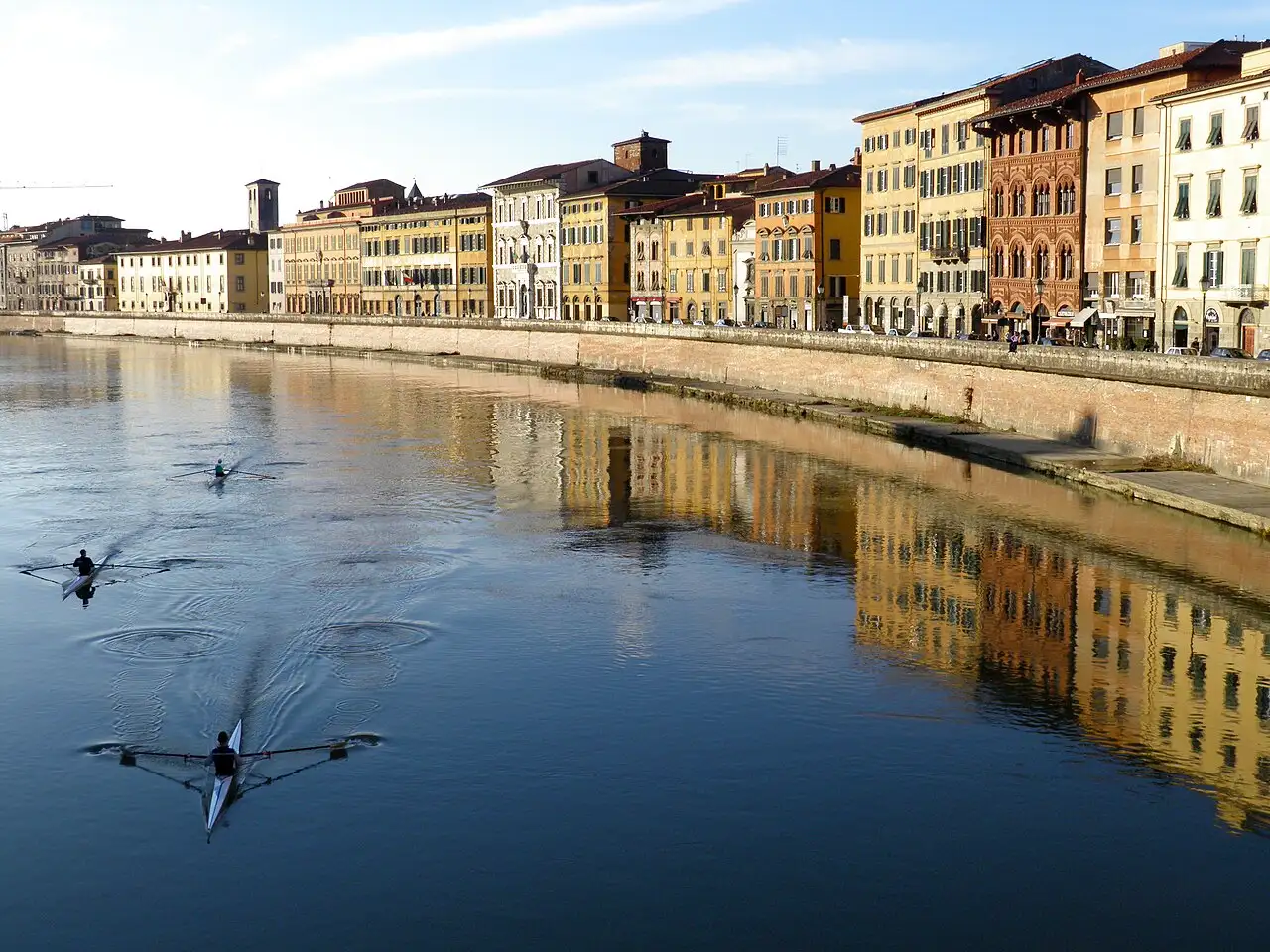 Vista de las orillas del Arno