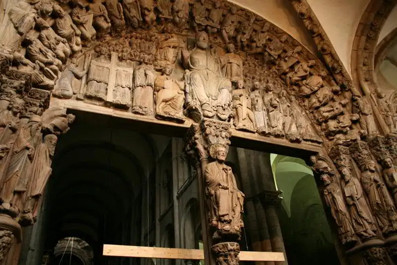 Detalle del Pórtico de la Gloria