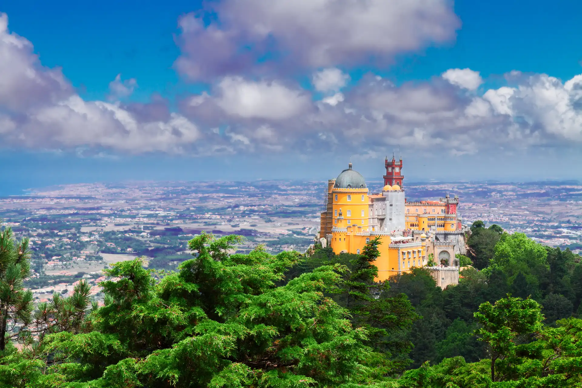 Vista panorámica Palacio da Pena