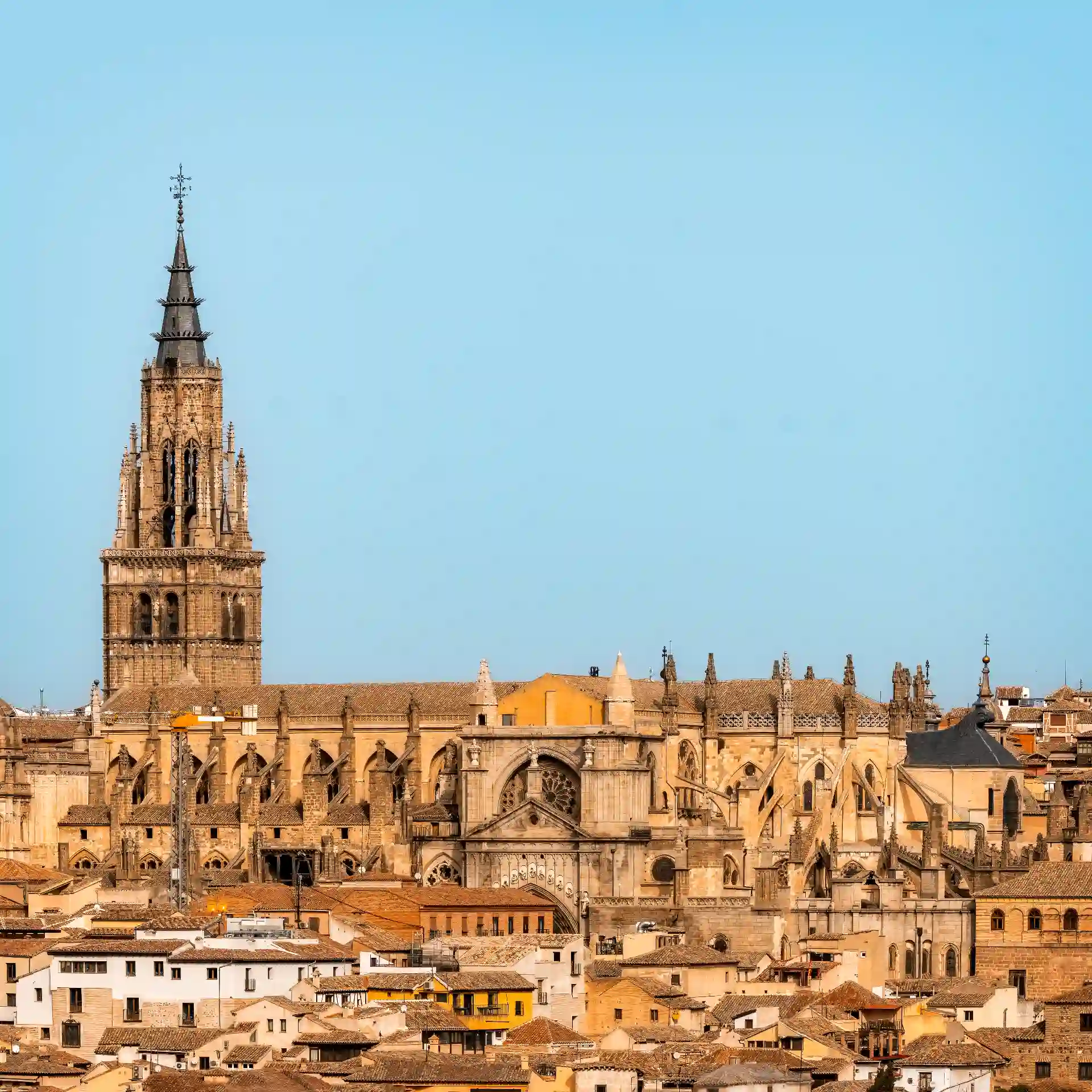 Vista con teleobjetivo de la Catedral de Toledo