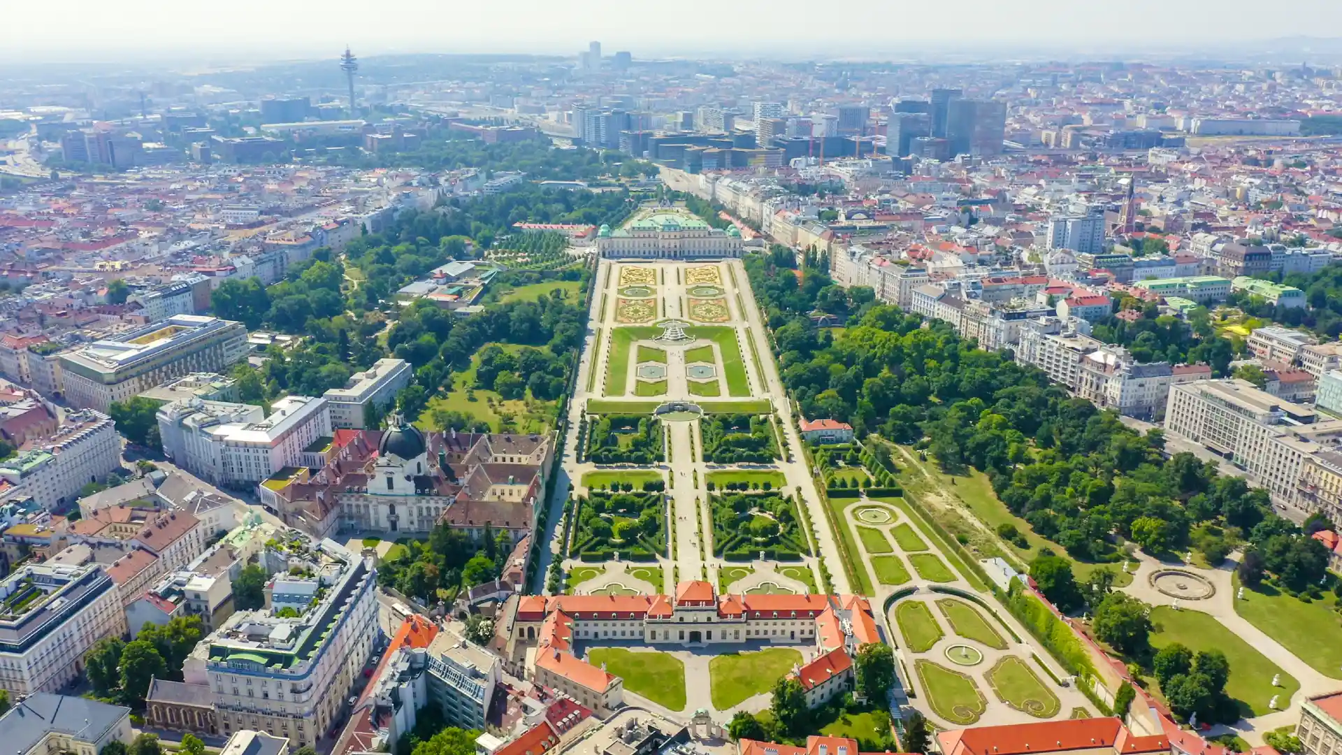Vista área de Viena